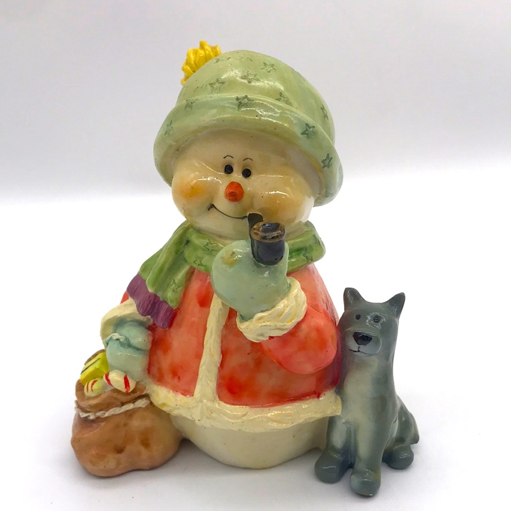 Vintage Regency Fine Arts Collectible Snowman Sculptures & Figurines 4.50” Tall